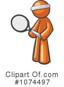 Orange Man Clipart #1074497 by Leo Blanchette