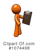 Orange Man Clipart #1074498 by Leo Blanchette