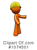 Orange Man Clipart #1074501 by Leo Blanchette