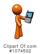 Orange Man Clipart #1074502 by Leo Blanchette
