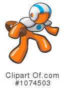 Orange Man Clipart #1074503 by Leo Blanchette