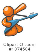 Orange Man Clipart #1074504 by Leo Blanchette