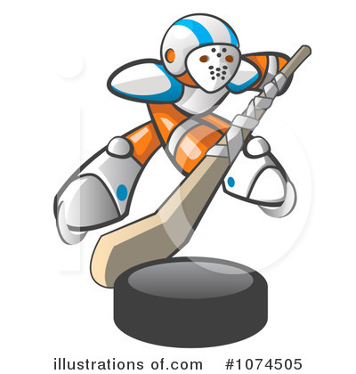 Royalty-Free (RF) Orange Man Clipart Illustration by Leo Blanchette - Stock Sample #1074505