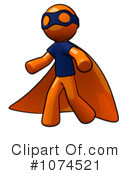 Orange Man Clipart #1074521 by Leo Blanchette