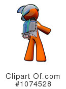 Orange Man Clipart #1074528 by Leo Blanchette