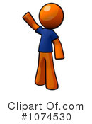 Orange Man Clipart #1074530 by Leo Blanchette