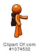 Orange Man Clipart #1074532 by Leo Blanchette
