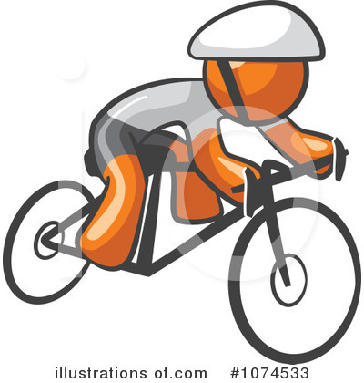 Royalty-Free (RF) Orange Man Clipart Illustration by Leo Blanchette - Stock Sample #1074533