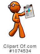 Orange Man Clipart #1074534 by Leo Blanchette