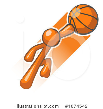 Royalty-Free (RF) Orange Man Clipart Illustration by Leo Blanchette - Stock Sample #1074542