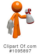 Orange Man Clipart #1095897 by Leo Blanchette