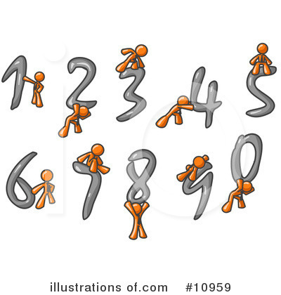 Numbers Clipart #10959 by Leo Blanchette