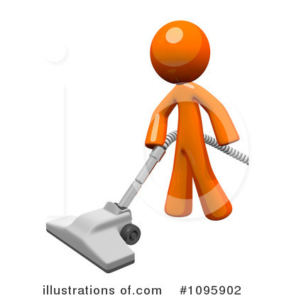 Royalty-Free (RF) Orange Man Clipart Illustration by Leo Blanchette - Stock Sample #1095902