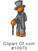 Orange Man Clipart #10973 by Leo Blanchette