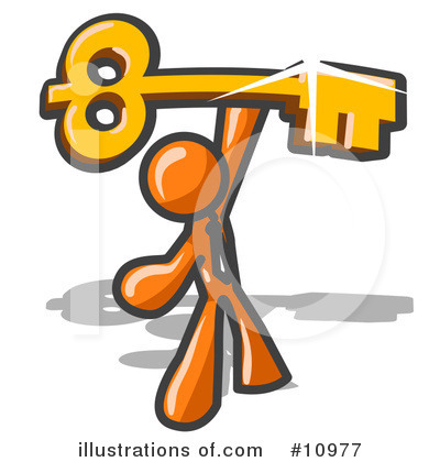 Royalty-Free (RF) Orange Man Clipart Illustration by Leo Blanchette - Stock Sample #10977