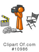 Orange Man Clipart #10986 by Leo Blanchette