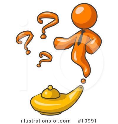 Royalty-Free (RF) Orange Man Clipart Illustration by Leo Blanchette - Stock Sample #10991