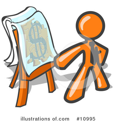 Royalty-Free (RF) Orange Man Clipart Illustration by Leo Blanchette - Stock Sample #10995