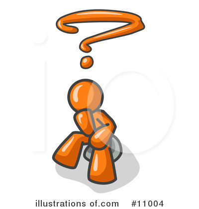 Royalty-Free (RF) Orange Man Clipart Illustration by Leo Blanchette - Stock Sample #11004