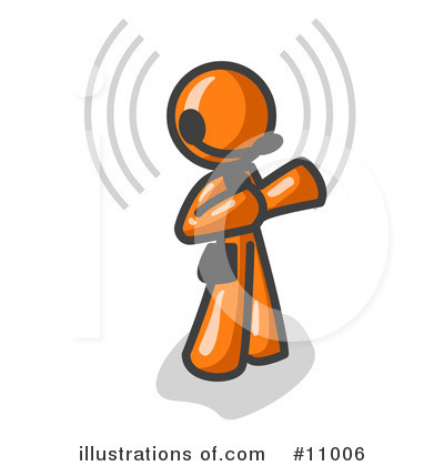 Royalty-Free (RF) Orange Man Clipart Illustration by Leo Blanchette - Stock Sample #11006