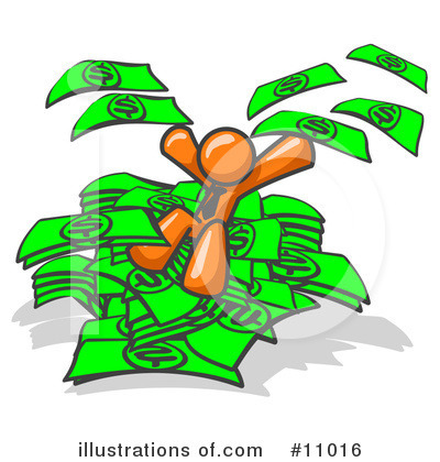 Royalty-Free (RF) Orange Man Clipart Illustration by Leo Blanchette - Stock Sample #11016