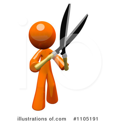 Royalty-Free (RF) Orange Man Clipart Illustration by Leo Blanchette - Stock Sample #1105191