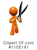 Orange Man Clipart #1105191 by Leo Blanchette