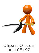 Orange Man Clipart #1105192 by Leo Blanchette