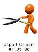 Orange Man Clipart #1105198 by Leo Blanchette