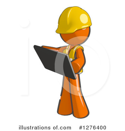 Construction Worker Clipart #1276400 by Leo Blanchette
