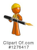 Orange Man Clipart #1276417 by Leo Blanchette