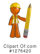 Orange Man Clipart #1276420 by Leo Blanchette