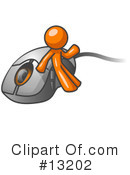 Orange Man Clipart #13202 by Leo Blanchette