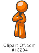 Orange Man Clipart #13204 by Leo Blanchette