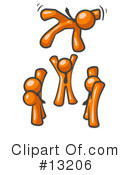 Orange Man Clipart #13206 by Leo Blanchette