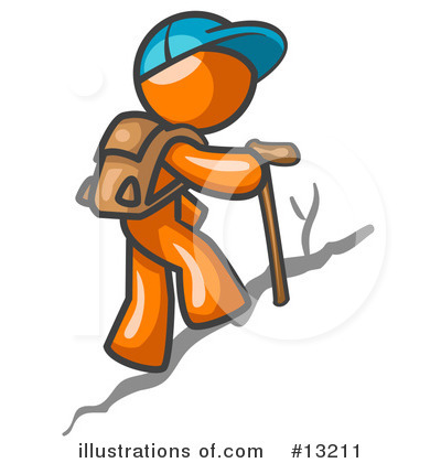 Hiking Clipart #13211 by Leo Blanchette