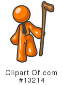 Orange Man Clipart #13214 by Leo Blanchette