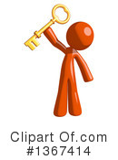 Orange Man Clipart #1367414 by Leo Blanchette