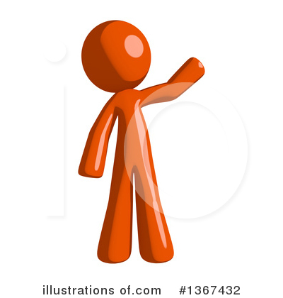 Royalty-Free (RF) Orange Man Clipart Illustration by Leo Blanchette - Stock Sample #1367432