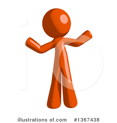 Royalty-Free (RF) Orange Man Clipart Illustration by Leo Blanchette - Stock Sample #1367438