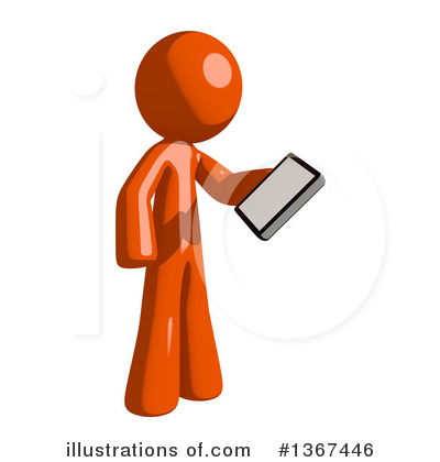 Royalty-Free (RF) Orange Man Clipart Illustration by Leo Blanchette - Stock Sample #1367446