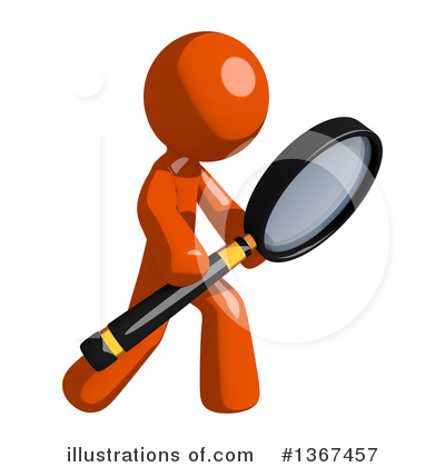 Royalty-Free (RF) Orange Man Clipart Illustration by Leo Blanchette - Stock Sample #1367457