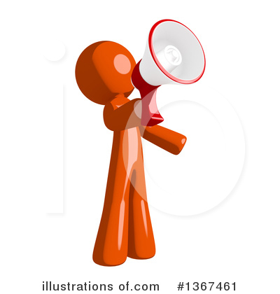 Royalty-Free (RF) Orange Man Clipart Illustration by Leo Blanchette - Stock Sample #1367461