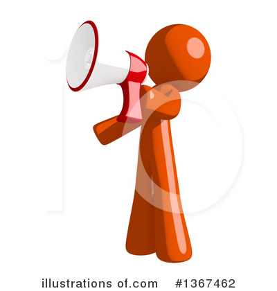 Royalty-Free (RF) Orange Man Clipart Illustration by Leo Blanchette - Stock Sample #1367462