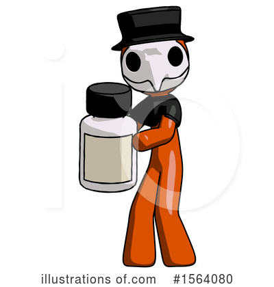 Royalty-Free (RF) Orange Man Clipart Illustration by Leo Blanchette - Stock Sample #1564080