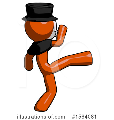 Royalty-Free (RF) Orange Man Clipart Illustration by Leo Blanchette - Stock Sample #1564081