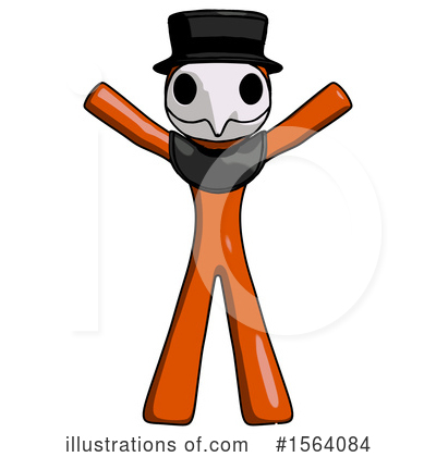 Royalty-Free (RF) Orange Man Clipart Illustration by Leo Blanchette - Stock Sample #1564084