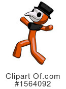 Orange Man Clipart #1564092 by Leo Blanchette