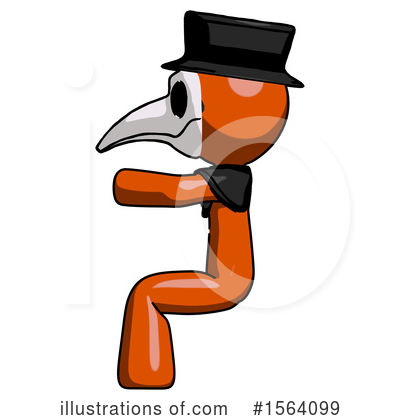 Royalty-Free (RF) Orange Man Clipart Illustration by Leo Blanchette - Stock Sample #1564099