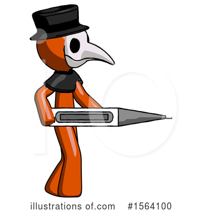 Royalty-Free (RF) Orange Man Clipart Illustration by Leo Blanchette - Stock Sample #1564100